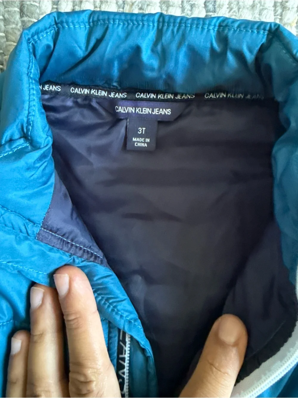 Calvin Klein Blue Puffer Vest